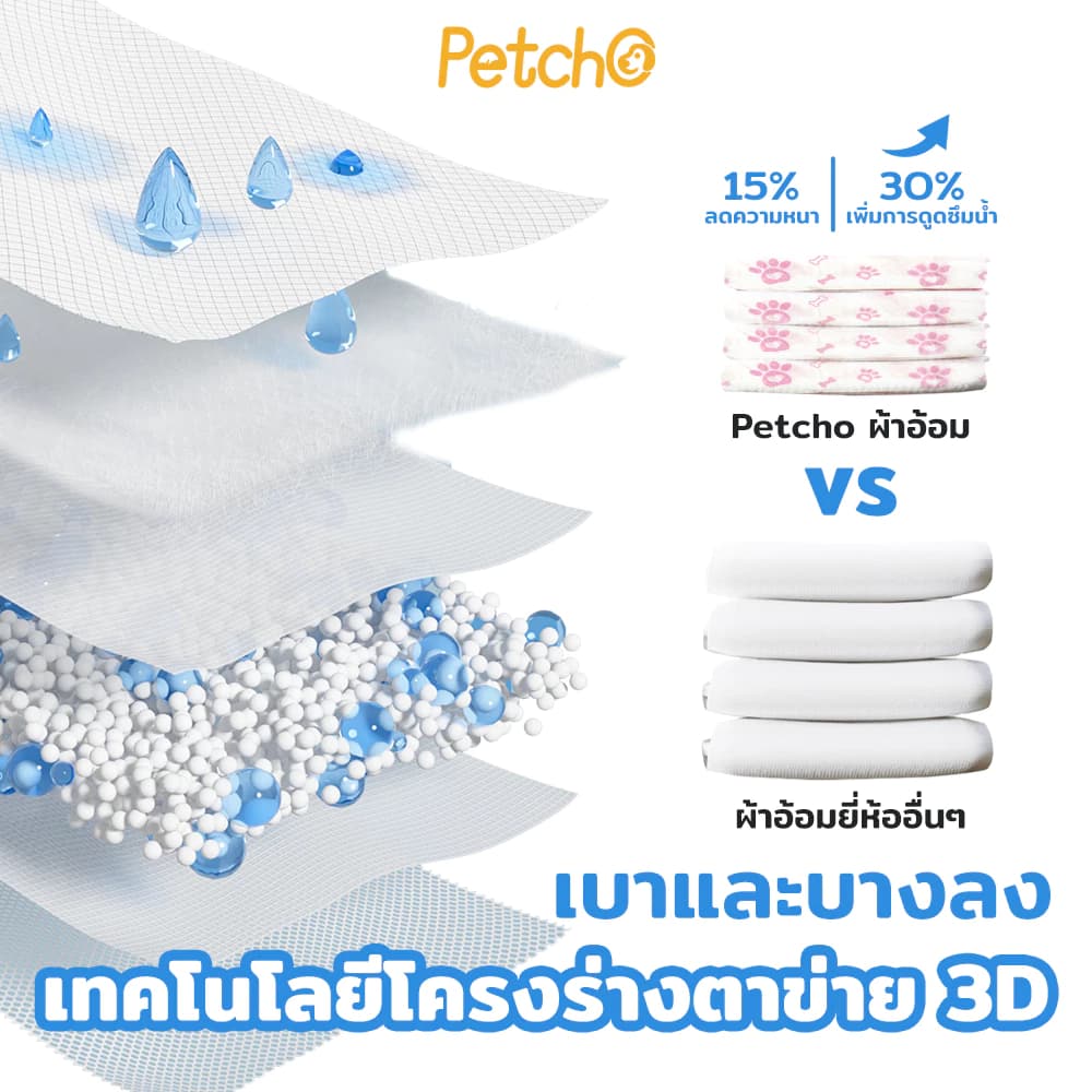 ผ้าอ้อมสุนัข ผ้าอ้อมน้องหมา เเพมเพิสสุนัข ผ้าอ้อมสัตว์เลี้ยง เพศผู้ เพศเมีย ผ้าอนามัยสุนัข